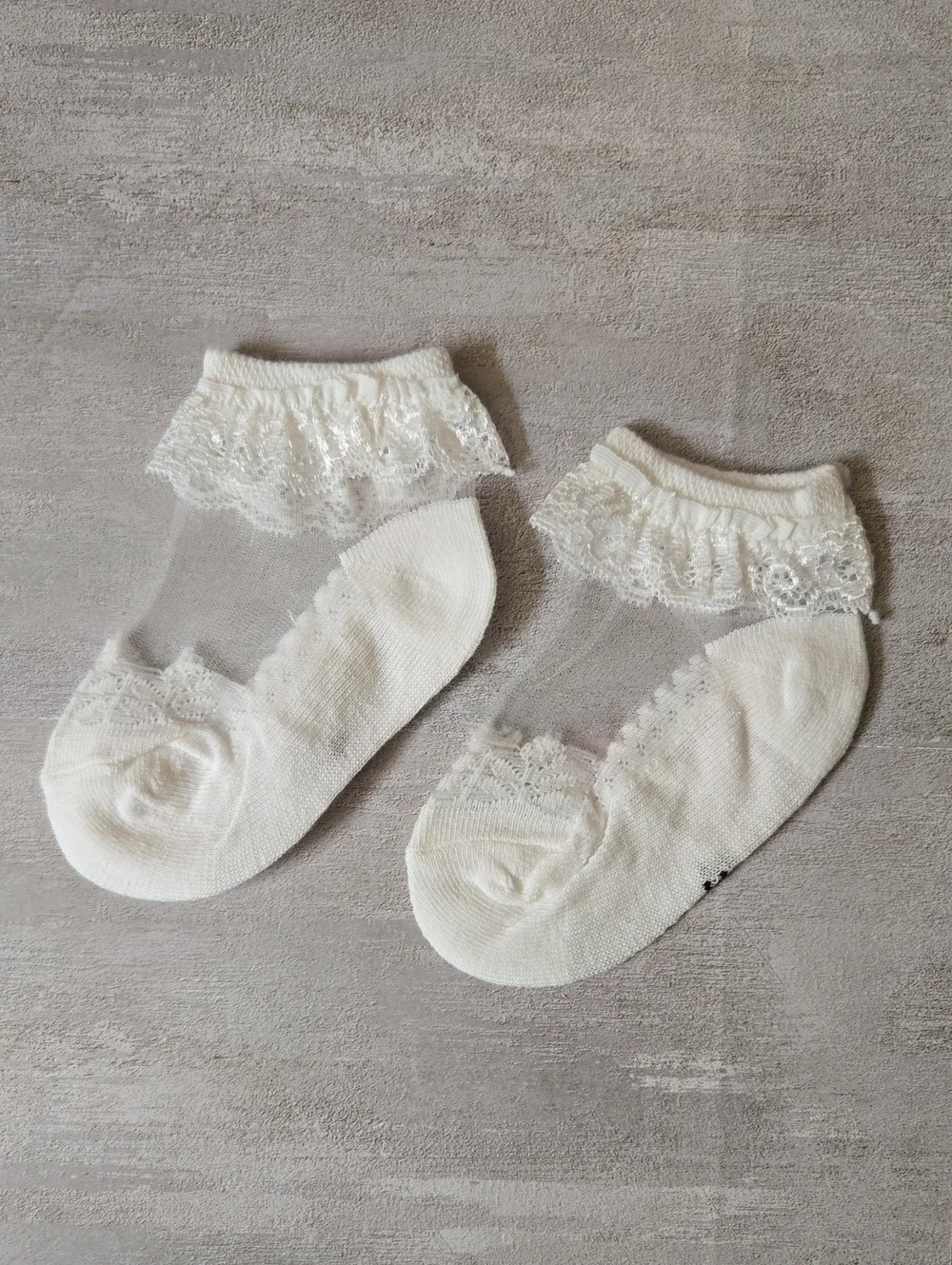Baby Girl White Lace Ankle Socks Wedding Baptism Christening Accessory 0-12M